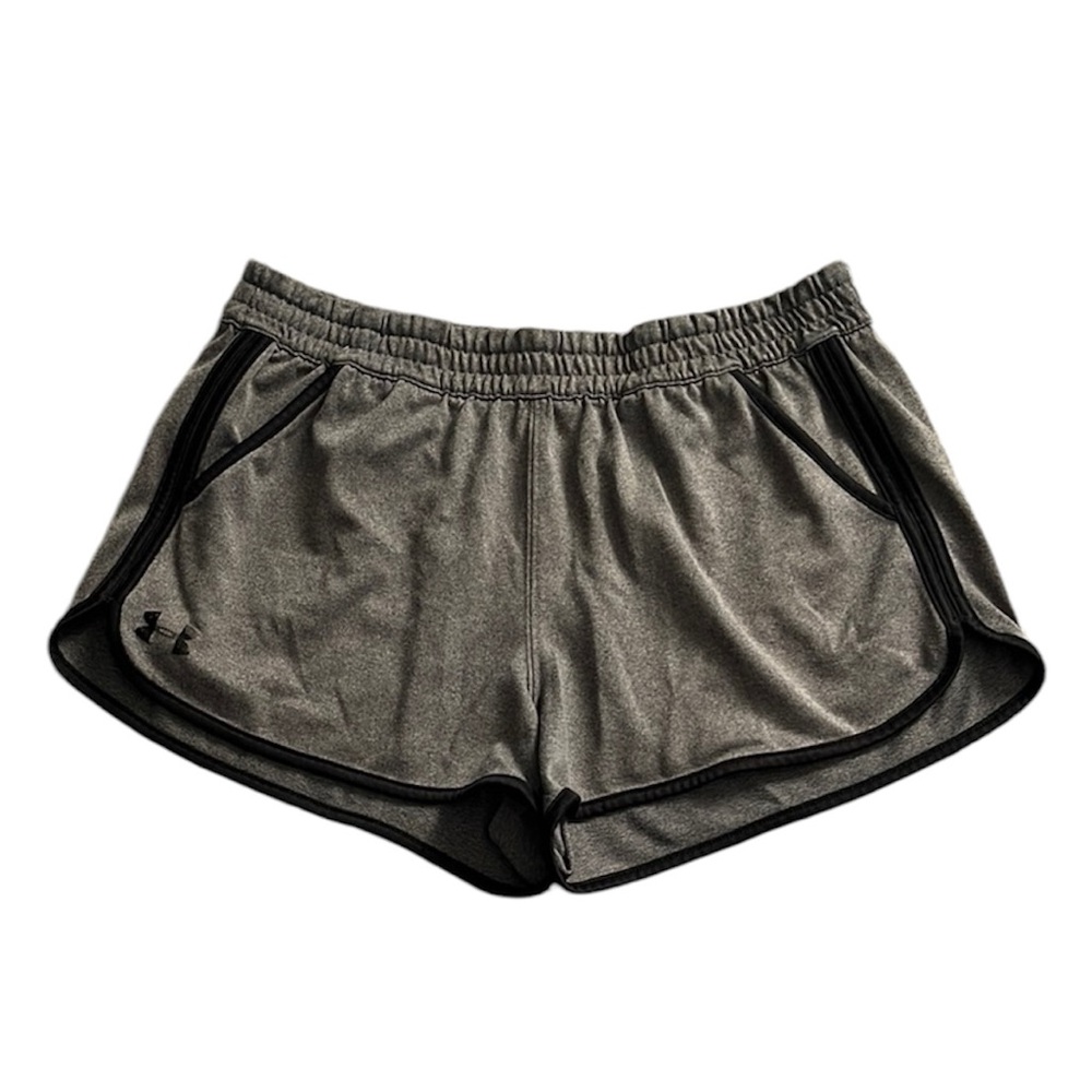 Under Armour | Heather Gray Athletic Shorts with Black Trim
